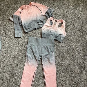 Gymshark Ombré collection leggings set